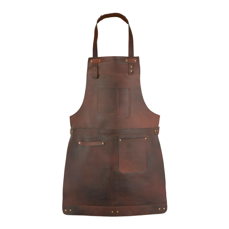 Dark Brown Full Grain Leather Apron Butcher Apron -Cook Apron -BBQ Apron -Cooking Apron - Wood work Apron - Cheff Apron - BBq Grill Gift